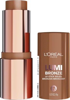 Picture of L'Oreal Paris Lumi Bronze Le Stick Soleil Bronzer Stick, Cream-To-Powder Bronzer For A Sunkissed Face Makeup Glow, 120 Copper Bronzette