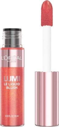 Picture of L'Oreal Paris True Match Lumi Le Liquid Blush, Intense Lightweight Blush Formula With Liquid Pigments, Glowy Gold Pink, 0.33 Fl Oz