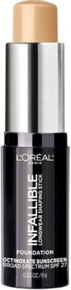 Picture of L'Oreal Paris Makeup Infallible Longwear Shaping Stick Foundation, 405 Sand, 1 Tube, 0.32 Ounce