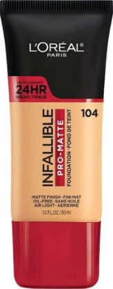 Picture of L'Oreal Paris Infallible Pro-Matte Foundation, Golden Beige [104] 1 oz