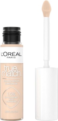 Picture of L'Oreal Paris True Match Radiant Serum Concealer, Brightening Under Eye Concealer Make Up with 1.5% Hyaluronic Acid and Caffeine, W3, 0.33 Oz