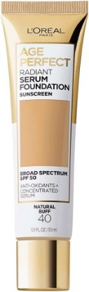 Picture of L'Oreal Paris Age Perfect Radiant Serum Foundation with SPF 50, Natural Buff, 1 Ounce