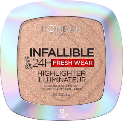 Picture of L'Oreal Paris Infallible Up to 24HR Highlighter, Longwear Powder Highlighter For All Day Glow, Champagne Glow, 0.31 Oz