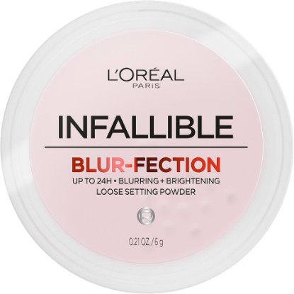 Picture of L'Oreal Paris Infallible Blur-fection Longwear Loose Setting Powder, Blurring Face Powder With Up to 24HRs of Wear, Brightening Light Pink, 1 Kit