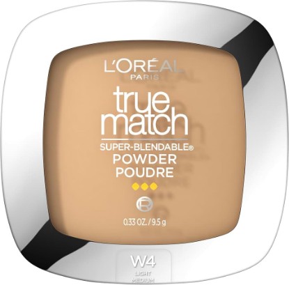 Picture of L'Oreal Paris True Match Super Blendable Oil Free Powder Foundation, W4 Light Medium, 0.33 oz, Packaging May Vary