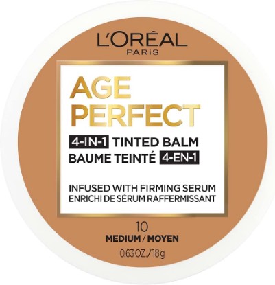 Picture of L'Oreal Paris Age Perfect 4-in-1 Tinted Face Balm Foundation with Firming Serum, Medium 10, 0.61 Ounce