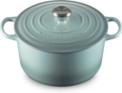 Picture of Le Creuset Enameled Cast Iron Signature Deep Round Oven, 6.5 qt., Sea Salt