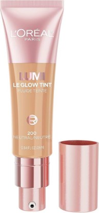 Picture of L'Oreal Paris Lumi Le Glow Skin Tint, Lightweight Water-Based Tinted Serum with Foundation-Like Coverage, Glow Illuminator, Neutral 200, 0.85 Fl Oz