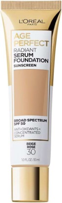 Picture of L'Oreal Paris Age Perfect Radiant Serum Foundation with SPF 50, Beige Rose, 1 fl. oz.