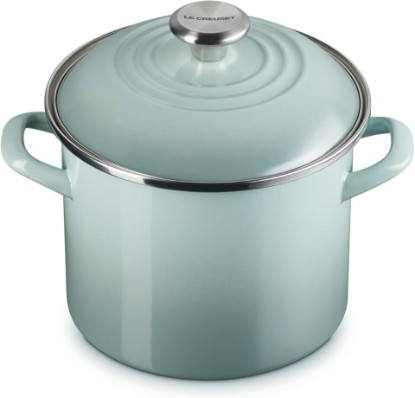 Picture of Le Creuset Enamel on Steel Traditional Stockpot, 6 qt., Sea Salt