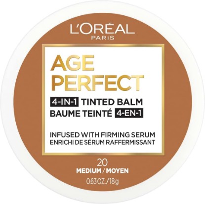 Picture of L'Oreal Paris Age Perfect 4-in-1 Tinted Face Balm Foundation with Firming Serum, Medium 20, 0.61 Ounce