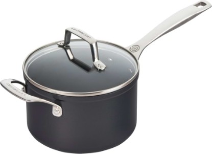 Picture of Le Creuset Essential Non-stick Ceramic Saucepan with Glass Lid, 3 qt.