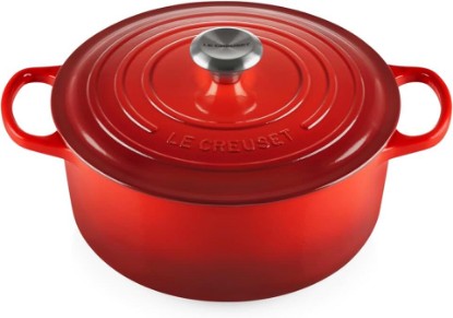 Picture of Le Creuset Enameled Cast Iron Round Dutch Oven, 5.5 qt., Cerise