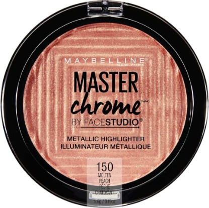 Picture of MAYBELLINE New York Facestudio Master Chrome Metallic Highlighter Makeup, Molten Peach, 0.19 Ounce