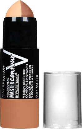 Picture of MAYBELLINE New York Makeup Facestudio Master Contour V-Shape Duo Stick, Deep Shade Contour Stick, 0.24 oz