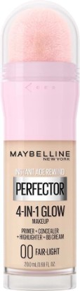 Picture of MAYBELLINE New York Instant Age Rewind Instant Perfector 4-In-1 Glow Makeup - Primer, Concealer, Highlighter and BB Cream in 1, Fair/Light, 0.68 fl oz