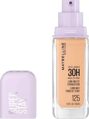 Picture of MAYBELLINE Super Stay Lumi-Matte Foundation, Lightweight and Buildable Full Coverage Foundation Makeup For Up To 30HR Wear, 125, 1 Count
