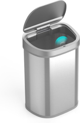 Picture of Ninestars 21 Gallons XL Automatic Touchless Kitchen Trash Can with Lid, Motion Sensor Trash Can for Large Kitchens, Office & Commercial Use 80 Liter Stainless Steel Garbage Bin (X-Large Rectangular)