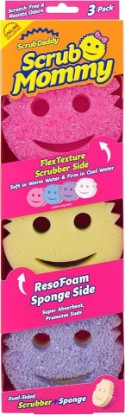 Picture of Scrub Mommy Kitchen Sponges - Dual-Sided Dish Sponges for Scrubbing - Non-Scratch Cleaning Sponges for Washing Dishes, Bathroom & Multi-Surface Cleaning - Online Exclusive (3 Count)