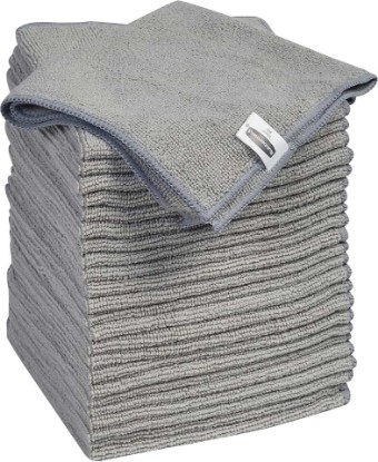 Picture of Rubbermaid Microfiber Cloth Towels 24 Pack 14"x14" Non-Scratch Reusable/Washable for Cleaning/Wiping/Polishing for Home/Kitchen/Car [Amazon-developed Certification] Compact by Design