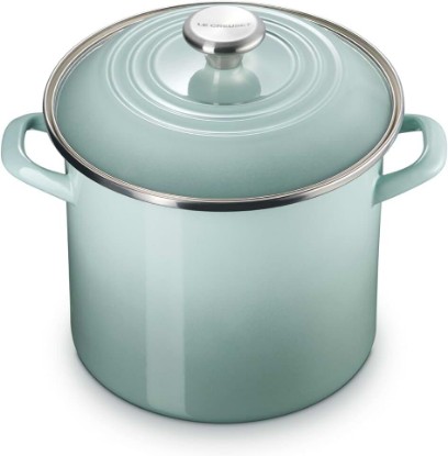 Picture of Le Creuset Enamel on Steel Traditional Stockpot, 8 qt., Sea Salt