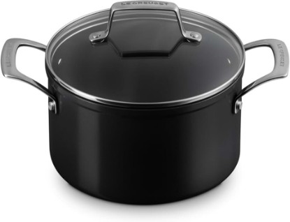 Picture of Le Creuset Essential Non-Stick Ceramic Stockpot with Glass Lid, 4 qt.​