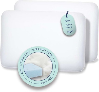 Picture of Casper Sleep, King Hybrid Pillow, Two Pack, White 2 Count