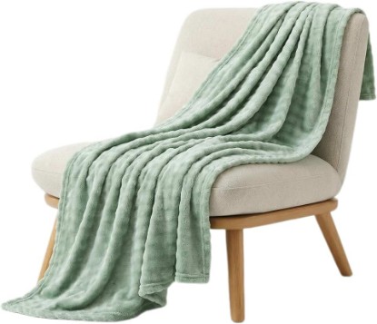 Picture of Fluffy 3D Bubble Throw Blanket Warm Lightweight Fuzzy Soft Twin Gifts | Cozy Soft Fleece Blankets for Women Couch Bed Machine Washable Gifts