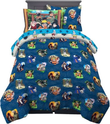 Picture of Naruto Anime Bedding Super Soft Comforter And Sheet Set With Sham, 5 Piece Twin Size, By Franco