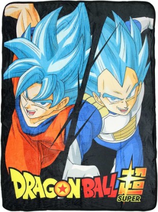 Picture of Dragon Ball Super Goku Saiyan Blue God Soft and Plush Fleece Throw Blanket