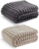 Picture of Bedsure Fleece Blanket Throw Size (Dark Grey & Beige)