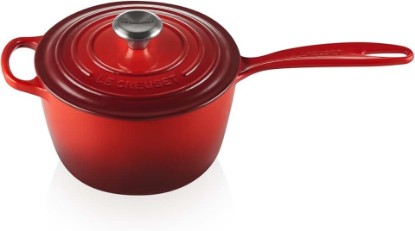 Picture of Le Creuset Enameled Cast Iron Signature Saucepan, 2.25 qt., Cerise