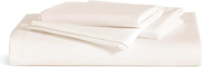 Picture of Brooklinen Luxe Sateen Sheet Set Hotel-Quality Luxury - Full, Cream | Buttery-soft 100% long-staple cotton sateen, silky & hotel-quality; softest sheets; breathable & durable; cool & luxurious.