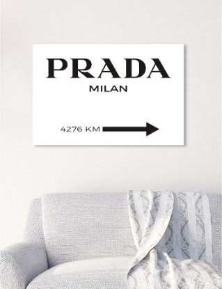 Picture of Oliver Gal Milan Minimalist Canvas Print Wall Art for Living Room, Bedroom, and Bathroom, 24" x 16", Gallery Wrapped