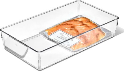 Picture of OXO Good Grips Fridge Organization Bin 8 in x 14 in - for Cheese, Meat, Fish and More