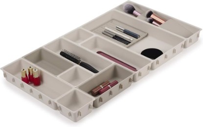 Picture of Joseph Joseph Viva - Modular 12-piece Makeup Beauty Drawer Organiser Set, Storage Boxes dividers for makeup, beauty grooming items, cosmetics, hair accessories