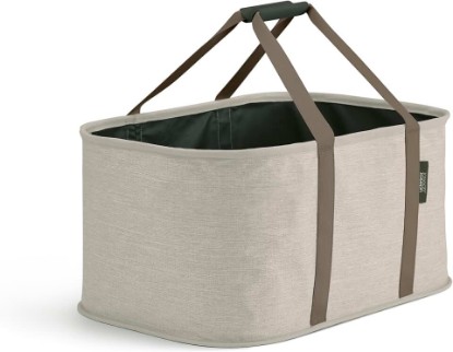 Picture of Joseph Joseph Hold-All, Collapsible 35L/9.25 Gallon Washing Laundry Basket Bag, Durable Fabric, Moisture Resistant - Ecru