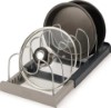 Picture of Joseph Joseph DrawerStore Expanding Cookware Organizer, Space saving storage for pan lids, baking trays - Grey