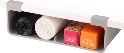Picture of Joseph Joseph CupboardStore Under Shelf Storage Film, Foil and Bag Organizer, for Larger Rolls and Boxes, Fits Kitchen Units Over 13 in Wide, Large