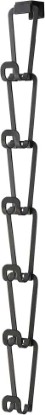 Picture of YAMAZAKI Home Chain Link Bag Holder - Closet Storage Hanging Organizer Rack Steel One Size Black | Chain link bag holder displays purses in a sleek waterfall formation. Sturdy steel construction holds up to 2.2 lbs per hook.