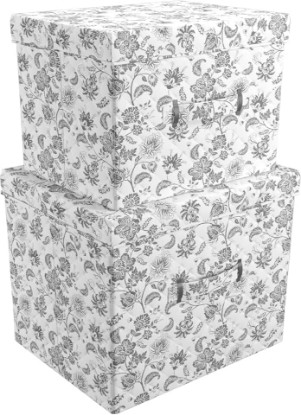 Picture of Martha Stewart Collapsible Stackable Home Storage Organization Lidded Tops