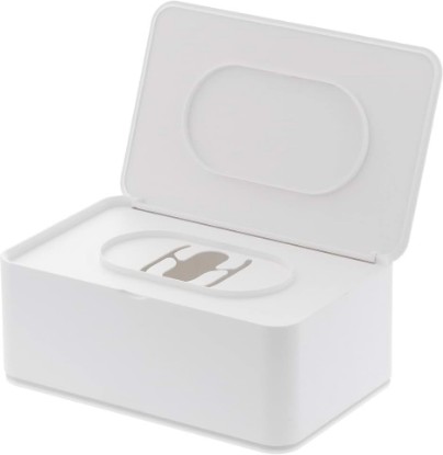 Picture of YAMAZAKI Home Smart Wet Tissue Case - Flushable Wet Wipes Holder Dispenser Storage Box Container for Bathroom - Abs Plastic