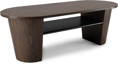 Picture of Umbra Woodrow Coffee Table with Storage Space for Blankets, Toys, Magazines and More, Normal, Black/Walnut
