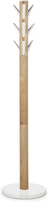 Picture of Umbra Flapper Coat Rack, Flip Down Clothing Rack, 9 Hooks, White/Natural
