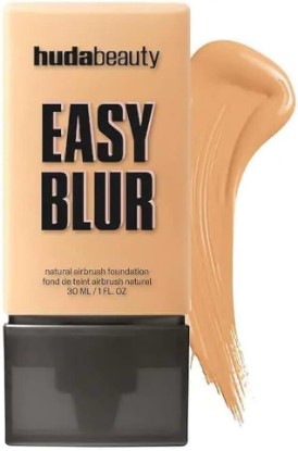 Picture of H.U.D.A - Easy Blur Natural Airbrush Lightweight Blur Liquid Foundation with Niacinamide, Buildable Coverage, Natural Airbrush Finish, Hydrating & Long-Lasting Face Makeup - Color: Golden Milk 307N