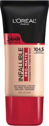 Picture of L'Oreal Paris Cosmetics Makeup Infallible Pro-Matte Liquid Longwear Foundation, Nude Buff, 1 fl oz.