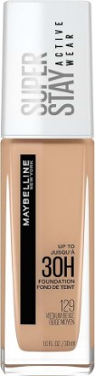 Picture of MAYBELLINE Super Stay Full Coverage Liquid Foundation Active Wear Makeup, Up to 30Hr Wear, Transfer, Sweat & Water Resistant, Matte Finish, Medium Beige, 1 Count