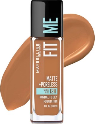 Picture of MAYBELLINE Fit Me Matte + Poreless Liquid Oil-Free Foundation Makeup, Coconut, 1 Count (Packaging May Vary)