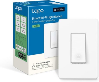 Picture of Tapo Smart Switch, S515, Single-Pole/3-Way/4-Way, Matter Compatible | Works with Alexa, Siri, Google Home, SmartThings, UL Certified, 2.4GHz Wi-Fi