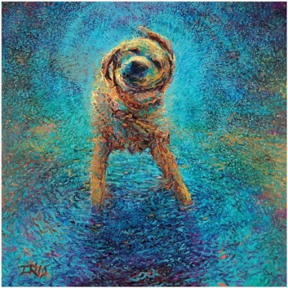 Picture of iCanvas Shakin' Off The Blues Gallery-Wrapped Canvas Giclée Wall Art Print by Iris Scott